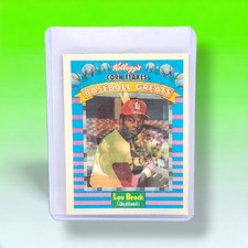 Lou Brock 1991 Kelloggs Corn Flakes Baseball Heroes #10