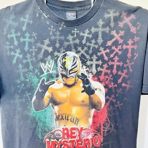 VTG WWE Rey Mysterio 619 West Coast Pop Shirt XL Double Sided Wrestling Tee Y2K - Picture 1 of 13