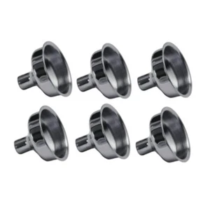 Top Shelf Flasks Stainless Steel Hip Flask Funnels, Set of 6 - Picture 1 of 3