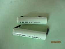 TONDEUSE / RASOIR pile rechargeable a souder 1,2V  R7  AAA   lot de 2 pcs
