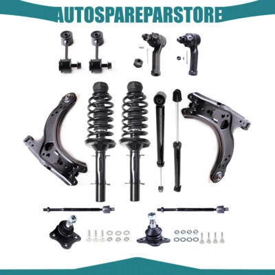 For 1999-2001 Vw Beetle Golf Jetta Struts Shocks Control Arm Ball Joint Tie Rods - Image 1 of 4