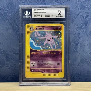 Pokemon Card Espeon H9/H32 Aquapolis Holo ITA BGS 9 MINT - Picture 1 of 5