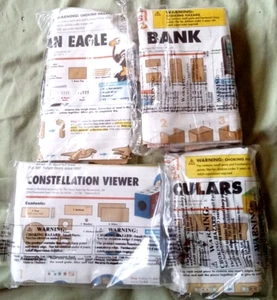 JUEGO DE 4 BINOCULARES Y MANUALIDADES NUEVO SET HOME DEPOT TALLER INFANTIL - Imagen 1 de 5