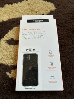 CUSTODIA COVER TPU SPIGEN PER IPHONE 11 Nero/Trasparente - Immagine 1 di 3