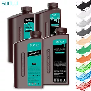 SUNLU 3D Printer Resin 1000G Standard/Standard Plus/ABS-Like/Water Washable LCD - Picture 1 of 61
