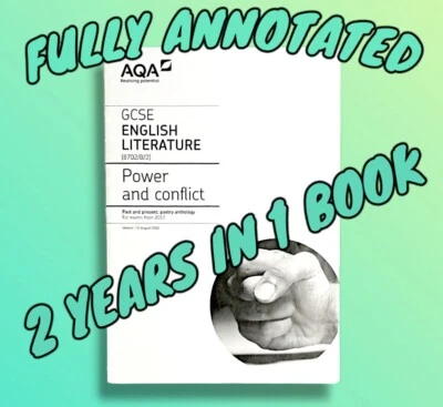 AQA GCSE English Literature Power & Conflict Poetry Anthology *FULLY ANNOTATED* - Image 1 of 4