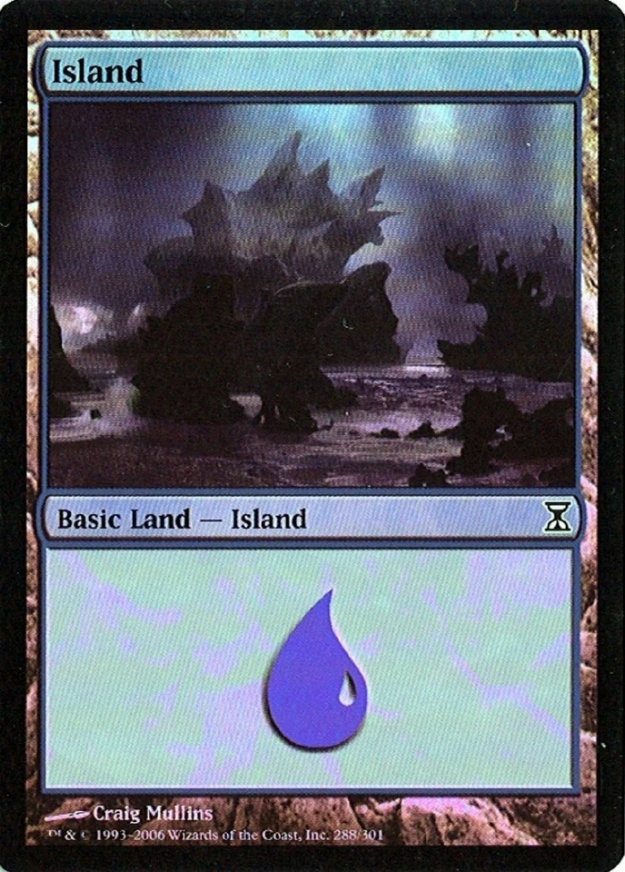 MTG - Time Spiral - Island #288 - Foil - Various conditions - Image 1 of 1