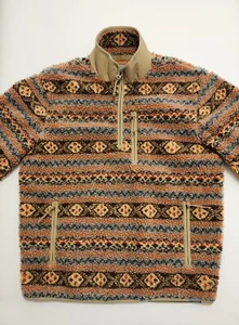 J. Pulóver suéter mediano para hombre Crew Nordic isla justa lana sherpa 1/2 cremallera - Imagen 1 de 24