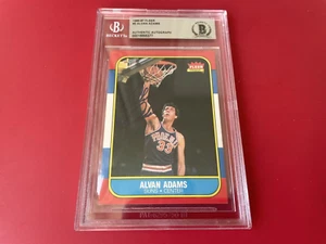 Alvan Adams Suns 1986-87 NBA Fleer Card Signed Auto Beckett BAS Slabbed - Bild 1 von 3
