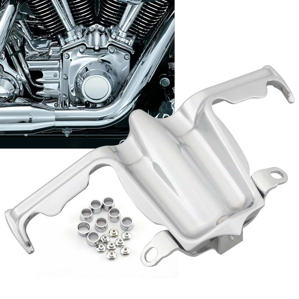 Chrome Tappet Block Accent Cover For Harley Street Glide Road King FLSTF/FLHTCU - Image 1 of 4