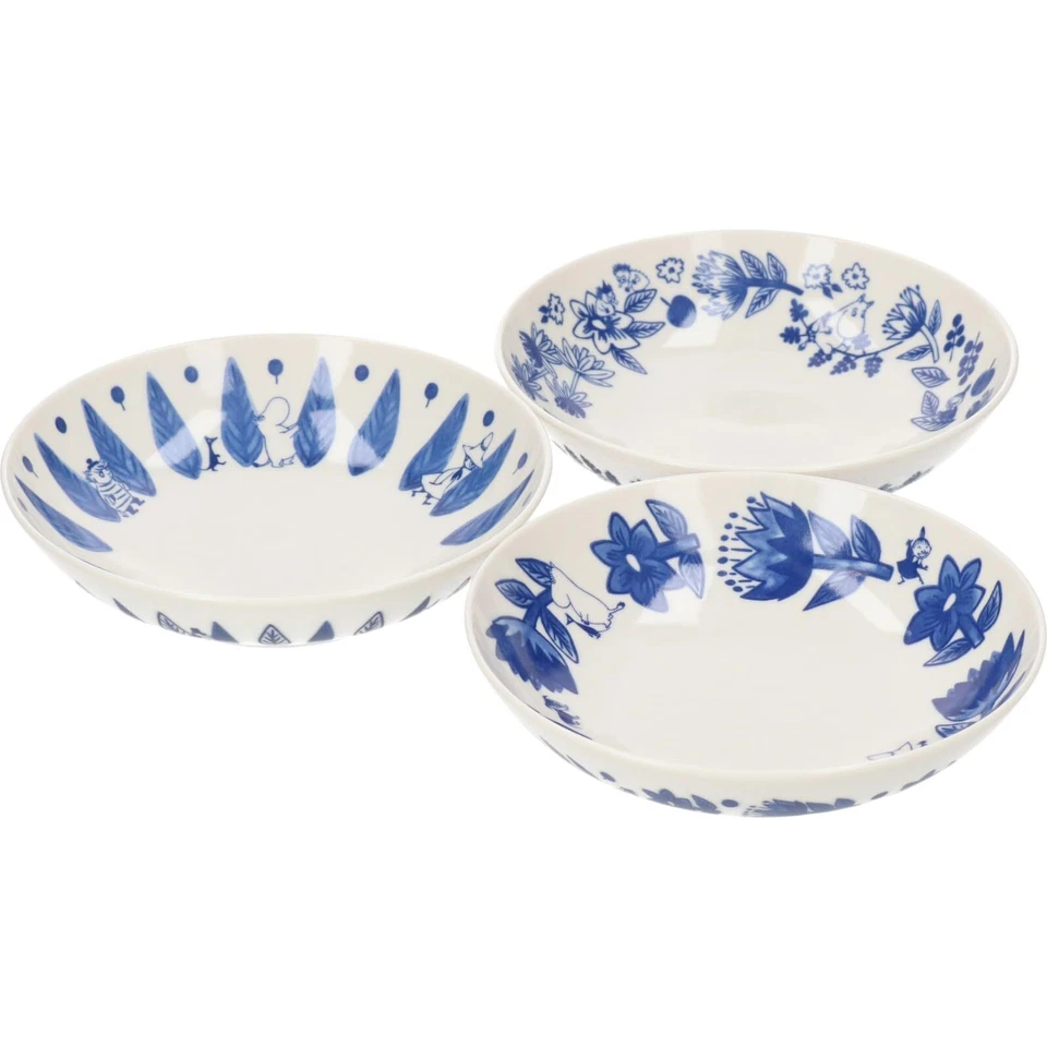 NUEVO Moomin MM7000-76 Blue Flora Cuencos Platos 6.7 pulgadas Foto 1 de 1