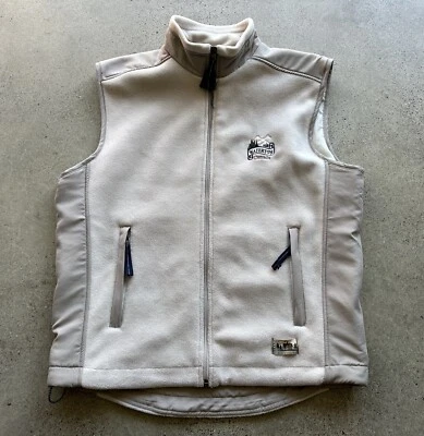 Chaleco polar beige vintage Attraction Prince of Wales Hotel Waterton Canadá talla M Foto 1 de 4