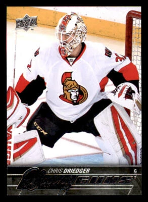 2015-16 Upper Deck #482 Chris Driedger  Young Guns RC - Image 1 of 2