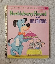 A LITTLE GOLDEN BOOK 406 HUCKLEBERRY HOUND AND HIS FRIENDS, ft YOGI & JINX, 1960