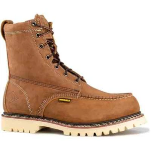 Botas de trabajo Bonanza Crazy marrón aisladas impermeables sin usar, punta (BA-834) - Imagen 1 de 4
