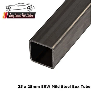 Mild Steel ERW Box 25mm x 25mm x 1.5mm, 1500mm Long, Square Tube - Picture 1 of 1