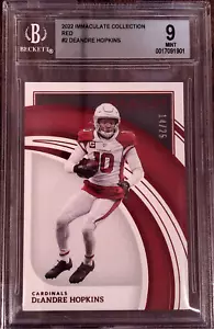 DEANDRE HOPKINS 2022 Immaculate Collection RED /25 BGS 9 + FREE SHIPPING! - Picture 1 of 3
