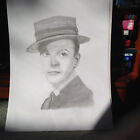 Fine Art Pencil Drawn Signed Fred Astair.