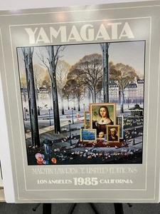 HIRO YAMAGATA "COLLECTOR" ( Los Angeles) VINTAGE POSTER  from 1985 -never framed - Picture 1 of 9