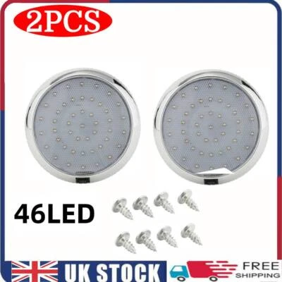 2X 12V Ceiling Roof Light LED Interior lights for Caravan/Motorhome/Trailer/Boat - Image 1 of 4