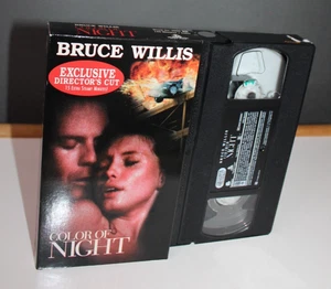 The Color Of Night VHS Movie Exclusive Director's Cut Bruce Willis - Picture 1 of 5