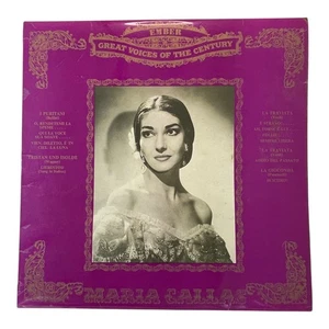 Maria Callas Great Voices Century Ember Vinyl LP Opera Classical Vintage - Imagen 1 de 4