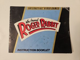 Who Framed Roger Rabbit Instruction Manual Only Nintendo NES