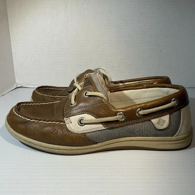 Zapato Mocasín Sperry Top-Sider Rosefish Mujer Talla 6M Cuero Marrón Barco Usado en Excelente Condición Foto 1 de 4