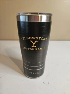 Tervis Black Yellowstone Dutton Ranch Logo Becher Thermo Reisebecher 20 oz - Bild 1 von 6