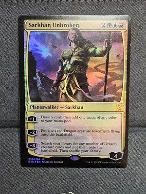 Sarkhan Unbroken - FOIL - Dragons of Tarkir (DTK) - 230 - MTG - NM - Image 1 of 4