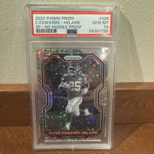 2020 Panini Prizm Rookie Clyde Edwards-Helaire #328 No Huddle SP PSA 10 - Picture 1 of 2