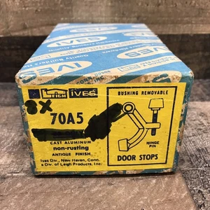 Vintage Ives Door Stops Hinge Pin Type Antique Finish *Lot Of 8 Pcs* - Picture 1 of 5