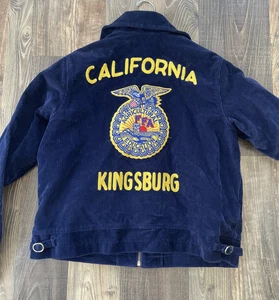 Giacca FFA Future Farmers of America California donna 103-38 blu velluto a coste - Foto 1 di 8