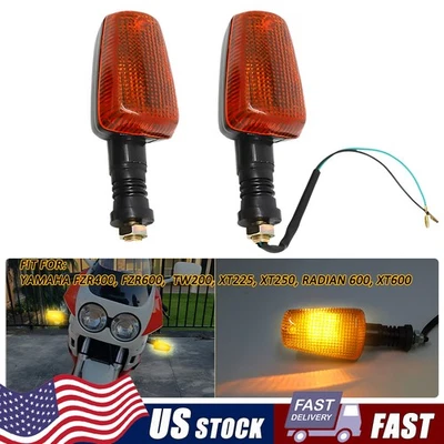 Par delantero indicadores de señal de giro juego de guiños para Yamaha TW200 XT225 XT250 XT600 Foto 1 de 4