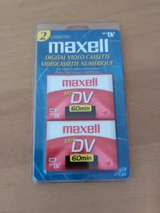 Mini casete de video digital Maxell DV-60 paquete de 2 nuevo sellado - Imagen 1 de 2