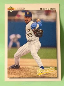 Upper Deck 1992 - Ricky Bones #762 - Milwaukee Brewers - Imagen 1 de 2