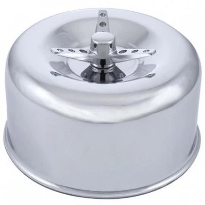 Cubierta purificador de aire United Pacific A6280 2 5/8" redonda, cromada, acabado liso, Foto 1 de 4