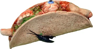 Gotcha Vómito Taco con Salsa - Zagone Studios "Terrible Taco" Hecho a Mano Novedad - Imagen 1 de 2