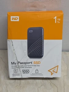 Western Digital 1TB My Passport SSD Portable External Solid State Drive, Gray... - Picture 1 of 10