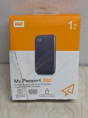 Western Digital 1TB My Passport SSD Portable External Solid State Drive, Gray... - Image 1 of 4