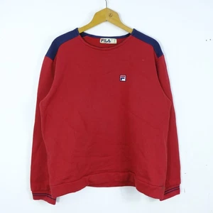 Fila Felpa Uomo Taglia XL Cotone Rosso Girocollo Comoda Casual Moderna Sportiva - Imagen 1 de 4