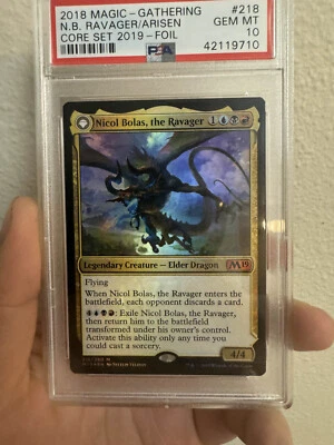 Nicol Bolas the Ravager Core Set 2019 M19 Foil PSA 10 MTG - Image 1 of 3