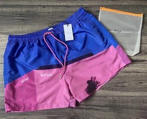 PAUL SMITH LA STORE PRINT SWIM SHORTS SIZE XL 34"-36" BNWT - Picture 1 of 11