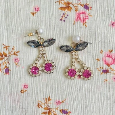 ASOS Womens Cherry Drop Earrings Foto 1 de 4