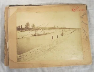 VIKTORIANISCHES FOTOALBUM -- SUEZ CANAL, Pyramiden, CEYLON, Australien, VEREINIGTES KÖNIGREICH - Bild 1 von 24