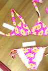 Hh.   Blue Island Ladies 2Pc Swim Suit Size S  1 -3 Pink / Yellow Nwt