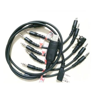 6 in 1 USB Programming Cable For Motorola HYT ICOM BAOFENG PUXING KENWOOD YAESU - Picture 1 of 6