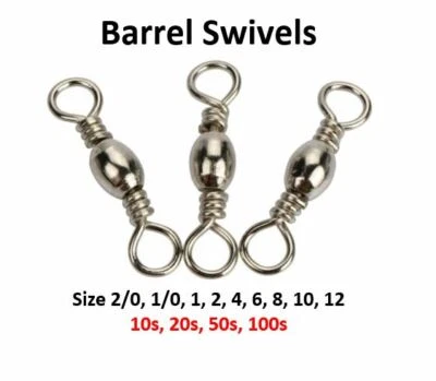 Rolling Barrel Swivels gute Qualität starker Wert 2/0 bis #12