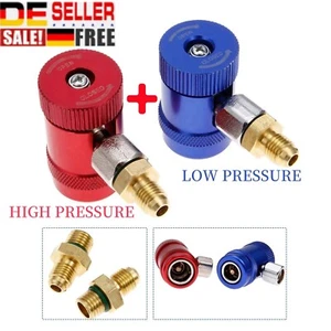 2 Piezas Adaptador Coche R1234YF Conexión Rápida Aire Acondicionado Up-and-Down Interruptor DE - Imagen 1 de 16
