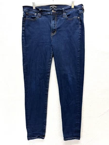J Crew Mercantile Skinny Jeans Women's Size 32 - Dark Wash High Rise Stretch - Picture 1 of 12